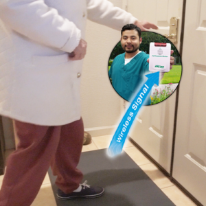 Doorway Floor Mat Alarm with Wireless Monitor