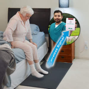 Bedside Floor Mat Alarm with Wireless Monitor