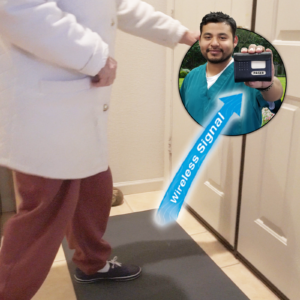 Doorway Floor Mat Alarm with Caregiver Pager